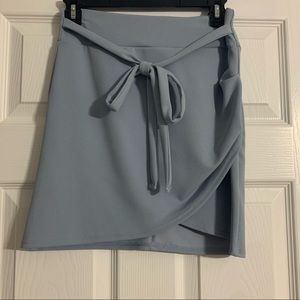 Slate mini skirt